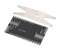 Walfront Kit de Herramientas para Luthier de Guitarra, Medidor de Regla de Acción de Cuerda, Medidor de Altura de Cuerda, Herramienta de Calibre de Acción de con Llave Ajustable