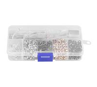 Walfront Kit de Ojales,Herramienta de Ajuste de Ojales Ojales de Metal con Caja de Almacenamiento para Ropa de Calzado Artesanías de Cuero(3mm*420pcs)