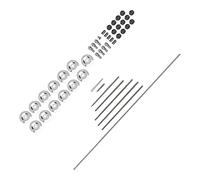 Walfront Kit de Reparación de Flauta, Herramientas de Acero Inoxidable, Mantenimiento de Curvatura Alta para Entusiastas del Bricolaje