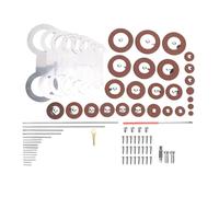 Walfront Kit de Reparación de Saxofón Alto de 85 Piezas, Almohadilla de Acero Inoxidable y Cuero para Saxofones Tenor y Alto, Accesorios de Mantenimiento Convenientes para Músicos