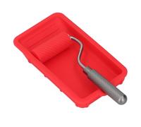 Walfront Kit de Rodillo de Pintura Reutilizable con Marco de Aluminio y Revestimiento de Silicona para Proyectos de Pintura Profesionales y de Bricolaje