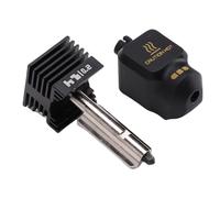 WALFRONT Kit Hotend de 0,2mm, Boquilla de Acero Endurecido Desmontable, Extrusora, Cabezal de Impresión, Impresora 3D Totalmente de Metal, Bloque Calefactor de Extremo Caliente