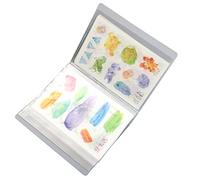 WALFRONT Libro Organizador A6, Carpeta Ligera de PP con 40 Páginas Transparentes para Pegatinas y Postales, Ideal para Proyectos de Arte y Gestión de Cuentas