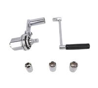 Walfront Llave Multiplicadora de Torsión, Extractor de Tuercas, Unidad 1/2, Relación de Engranaje 1:16, Acero de Aleación 40CR de 680Nm con Enchufes de 17/19/21mm para de Neumáticos