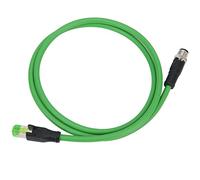 Walfront M12 4 Pines Al Conjunto de Cables Blindados Macho del Cable Ethernet Industrial RJ45 para la Interconexión de Sistemas de Automatización