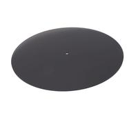 Walfront Mat de Placa Giratoria Acrílica Mat de Récord de Disco No Slip Slater Slipmat Slipmat Mejora de Sonido para un Reproductor de Disco Estándar de 12 Pulgadas (Negro transparente)