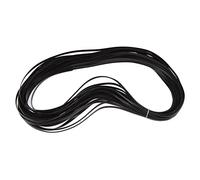 Walfront Material de Fijación de Ratán Sintético, Kit de Reparación de Mimbre de Plástico para Muebles de Jardín, Duradero y Fácil de Usar para Sillas y Sofás (Black)