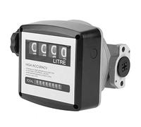 Walfront Medidor de Flujo de Combustible Mecánico para Diésel de 4 Dígitos