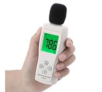 Walfront Medidor de Nivel de Sonido Medidor de Decibelios Digital AS804 30 a 130 DBA Micrófono de Condensador Electret Retroiluminación LCD Retención Máxima Mínima para Pruebas de Ruido Automotrices