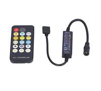 Walfront Mini Controlador de Temperatura de Color LED RF, Atenuador Inalámbrico de Plástico de 17 Teclas para Tiras de Luces de Brillo CCT Ajustables, Ideal para el Hogar y KTV
