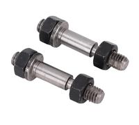 Walfront Mini Engranaje de Torno de Tornillo de Doble Extremo, Acero de Alta Velocidad para Aplicaciones MX-S716G MX-210 WM-210 8x16