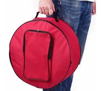 Walfront Mochila Compacta para Caja con Correa para el Hombro, Color Rojo, Nailon Resistente Al Agua, Funda Protectora para Caja de 14 Pulgadas, Perfecta para Músicos y Viajes (rojo)