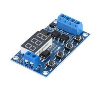 Walfront Módulo de Interruptor de Temporizador de Relé Ajustable con Pantalla LED, Funcionamiento Silencioso, Salida de Doble MOS, Control de 5 V a 36 V para Motores y Válvulas Solenoides