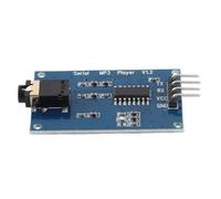 Walfront Módulo de Reproductor MP3 Placa PCB con Control Serie UART, Módulo de Sonido MP3 WAV, Potencia de 3,2 V a 5,2 V, Volumen de 30 Niveles, para Proyectos de Bricolaje de Reproducción de Audio