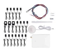 WALFRONT Monitor de Energía Medidor de Consumo de Energía WIFI Inteligente Trifásico Medición Bidireccional de 4 Cables con Sensores 16x50A 3x300A Monitoreo Avanzado de 90V-277V