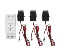 WALFRONT Monitor de Energía WiFi Inteligente con relé Medidor de Uso de Electricidad Trifásico de 4 Cables Sensor CT para Monitoreo Remoto 90-250VAC