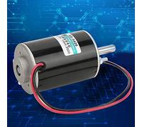 Walfront Motor de DC de 12V, Motor Eléctrico Cepillado de Alta Velocidad, 30 W con Control CW CCW, Ideal para Proyectos de Bricolaje y Equipos Mecánicos (12v3000 Rev)