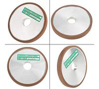 Walfront Muela Abrasiva de Resina de Diamante 100 X 20 X 10 Mm Disco de Amoladora Angular de Grano 150 para Cortador Pulido Rueda Sinterizada para Rectificado de Acero de Carburo Afilado Uso en Taller