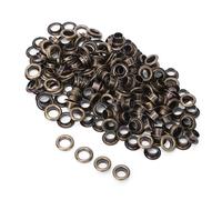 Walfront Ojal de Latón de 6 Mm para Accesorios de Ropa Remache de Agujero Redondo de Metal 100 Piezas Ideal para Bolsos, Zapatos, Cinturones, Manualidades (Bronce)