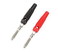 Walfront P3008 10 Conectores Tipo Banana de 4 Mm, Conectores de Altavoz de Cobre Chapado con Conexión por Tornillo, para Sondas de Prueba de Amplificador y Cable de Altavoz