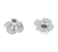 Walfront Paquet de 100 T écrou, M3, M4, M5, M6 Ecrou en T de Quatre Facultatif de M8 pour Meubles de Travail du Bois Roches d'Escalade(M4)