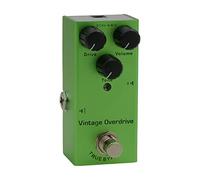 Walfront Pedal de Efectos de Guitarra Carcasa de Metal Pedal Overdrive Boost Vintage 92 X 52 X 42 Mm Indicador LED único Analógico Liviano Portátil para Guitarristas Eléctricos Práctica de Escenario