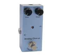 Walfront Pedal de Efectos de Guitarra Carcasa de Metal Pedal Overdrive Boost Vintage 92 X 52 X 42 Mm Indicador LED único Analógico Liviano Portátil para Guitarristas Eléctricos Práctica de Escenario