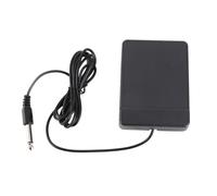 Walfront Pedal de Sostenido para Teclado Electrónico, Pedal Compacto con Diseño Silencioso, Ideal para Piano Enrollable y Batería Electrónica (6,35 mm)