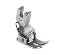 Walfront Pieza Plana de Máquina de Coser Industrial Pie de Prensatelas de Rueda Prensatelas de Rodillo de Acero para Tela Gruesa