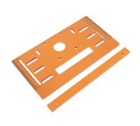 Walfront Placa Base de Cortador de Sierra Circular con Escalas Marcas de Escala Claras Resistentes Al Desgaste, Diseño de Perforación de Tamaño 28 X 15 Cm