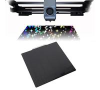 Walfront Placa de Construcción para Impresora 3D PEY de Doble Cara, Cama de Impresión Flexible de 235x235 Mm con Superficie Texturizada con Patrón de Estrellas y Círculos para Ender 3 3