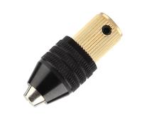 Walfront Portabrocas Autoajustable en Miniatura Portabrocas de Aleación de Aluminio y Latón de 0,3 Mm a 3,4 Mm Textura Antideslizante para Mini Taladro Eléctrico Amoladora Eléctrica Pulido (Apertura
