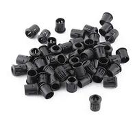 Walfront Portalámparas LED en Nylon Negro para Diodos Emisores de Luz Soporte de diodo de lámpara LED Sockets de Lámpara de 8mm