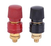 Walfront Poste de Unión de Terminales Tipo 555-2 Piezas Anticorrosivas y Duraderas con Bloque de Terminales de Latón M8 Rosca 0V-380V 200A