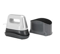 Walfront Prensa Térmica para Gorras con Placa Arqueada de Cerámica de 5.5x3in, 3 Ajustes de Temperatura 284-374F, Apagado Automático para Sombreros (Enchufe de la UE)