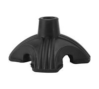 Walfront Puntas de Bastón, Almohadilla de Goma para Pie para Bastón Plegable Estándar, Diseño Antideslizante de 4 Puntas, Absorción de Impactos, Ideal para Uso en Interiores y Exteriores