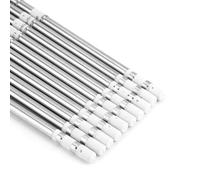 Walfront Puntas para Cautín Serie T12, Material Profesional de Cobre y Oxígeno, Juego de 10 Puntas Versátiles para Estación de Soldadura FX951, Transferencia de Calor Excepcional de 392 °F a 896 °F