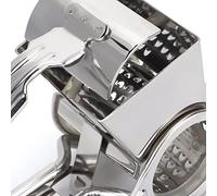 WALFRONT Rallador de Queso Giratorio, Herramienta Manual de Acero Inoxidable para Parmesano y Mozzarella, Diseño Ergonómico para Cortar y Triturar Verduras sin Esfuerzo