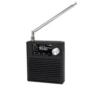 Walfront Receptor de Radio Portátil Receptor de Radio Digital DSP Banda Completa Am FM LSB USB AGC Pantalla IPS de 1,9 Pulgadas Altavoz de 5 W para una Recepción de Señal Clara