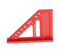 Walfront Regla de Medición de Múltiples ángulos para Carpintería, Transportador Cuadrado 3D de 22,5-90 Grados y Regla Triangular de Inglete, Herramientas de Carpintería para Trazar