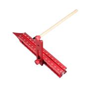 Walfront Regla Guía de 4 Lados para Carpintería, Regla de Marcado de 4 Lados, de Posición de, Herramienta de Marcado Multifuncional de Aleación de Aluminio con Fijación