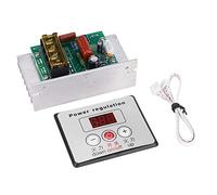 Walfront Regulador de Voltaje Digital SCR para Motor - Controlador de Velocidad 6000W CA 220V - Regulador de Intensidad con Termostato