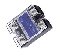 Walfront Relé de Estado Sólido de una Sola Fase para Automatización Industrial, Material de ABS, Disipación de Calor Eficiente, Entrada de 3-32VDC, Carga de 24-480 VAC, Perfecta para la Regulación