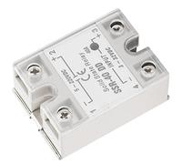 Walfront Relé de Estado Sólido Entrada SSR-40 3-32VDC para Emitir 5-220VDC Módulo de relé de Estado Sólido de Fase única para el Proceso de Automatización Industrial