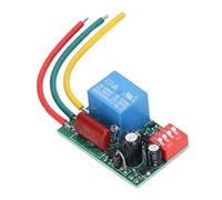 Walfront Relé Temporizador, Interruptor de Retardo Ajustable 110V, 220V, 1 Canal de Salida, 16 Modos de Retardo, Indicador LED, for Ventilador, Motor, Enfriador (sin carcasa)