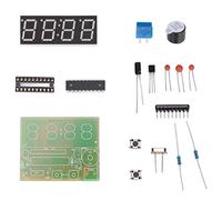 Walfront Reloj Digital de 4 Dígitos Kit de Soldadura Electrónico Segunda Función de Corrección para Escuelas