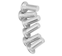 Walfront Remaches de Aluminio Sólido Remaches de Aluminio de Cabeza Plana M4, GB867 M4 16 Construcción Sólida, Ajuste de Cabeza Plana, 100 Piezas para Fijación Industrial y Uso en Mejoras del Hogar