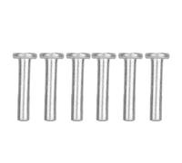 Walfront Remaches Sólidos M4 Aluminio Cabeza Plana 100 Piezas (M4*25)