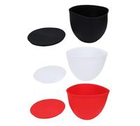 Walfront Revestimiento de Silicona para Tazón, Inserto de Tazón para Mezclar Fácil de Limpiar, 3 Revestimientos y Tapas para Batidora de Pie KSM150 KSM180 de 5 Cuartos