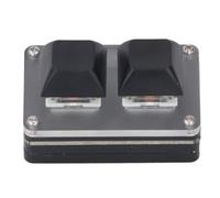 Walfront RGB Retroiluminado, Teclado USB Mini Smart Mini Smart Smart con 2 Teclas Personalizables, Cut Copy Paste, para Configuraciones Repetitivas, Múltiples Dispositivos